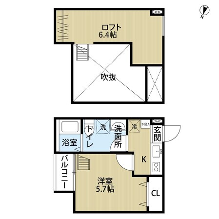 南仙台駅 徒歩13分 1階の物件間取画像